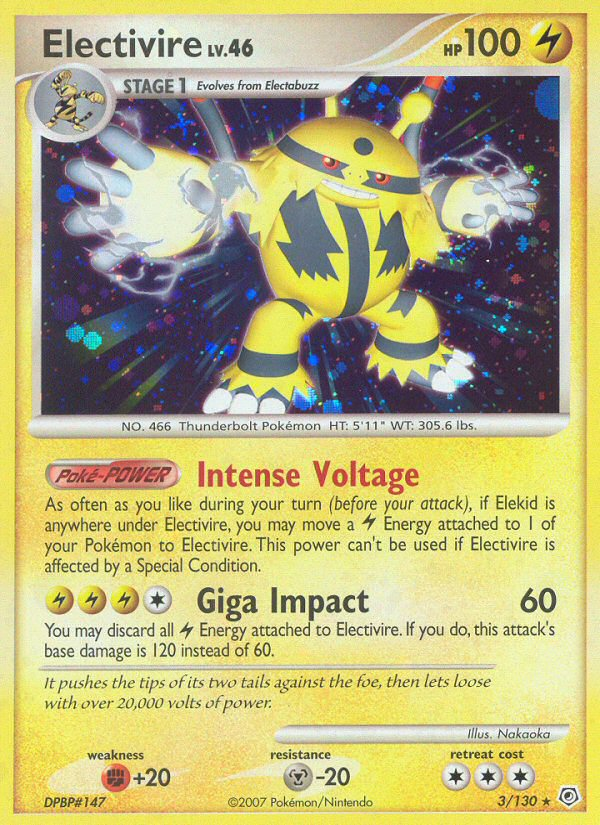 Electivire (3/130) [Diamond & Pearl: Base Set] | Game Master's Emporium (The New GME)