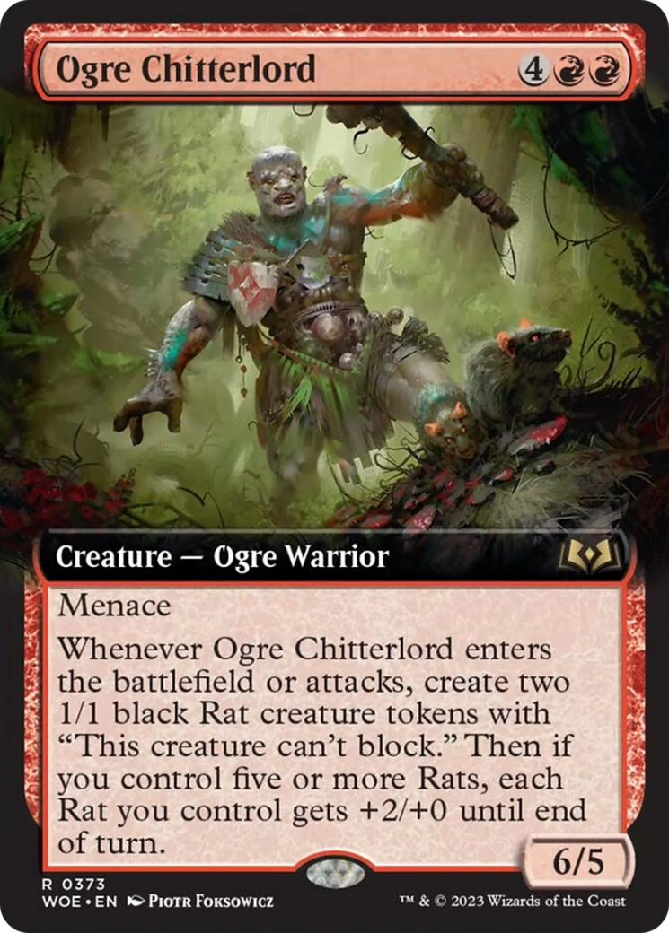 Ogre Chitterlord (Extended Art) [Wilds of Eldraine] | Game Master's Emporium (The New GME)