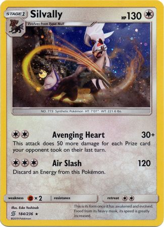 Silvally (184/236) (Cosmos Holo) [Sun & Moon: Unified Minds] | Game Master's Emporium (The New GME)