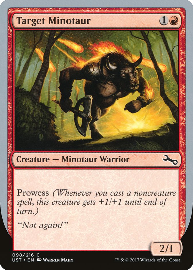 Target Minotaur (Fire Art) [Unstable] | Game Master's Emporium (The New GME)