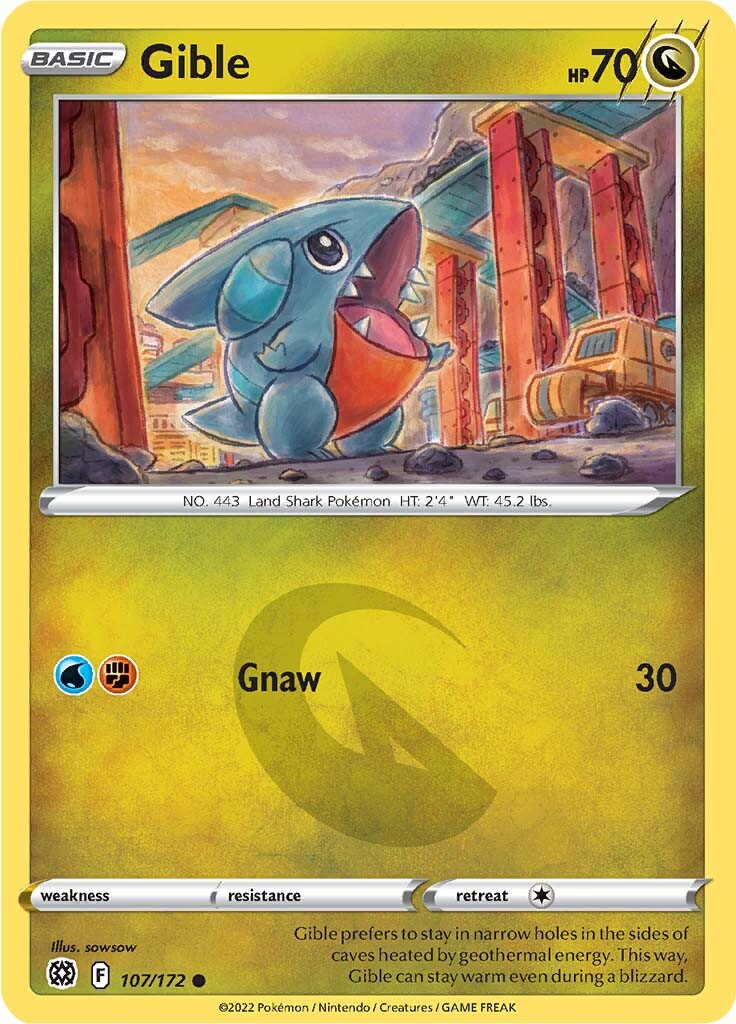 Gible (107/172) [Sword & Shield: Brilliant Stars] | Game Master's Emporium (The New GME)