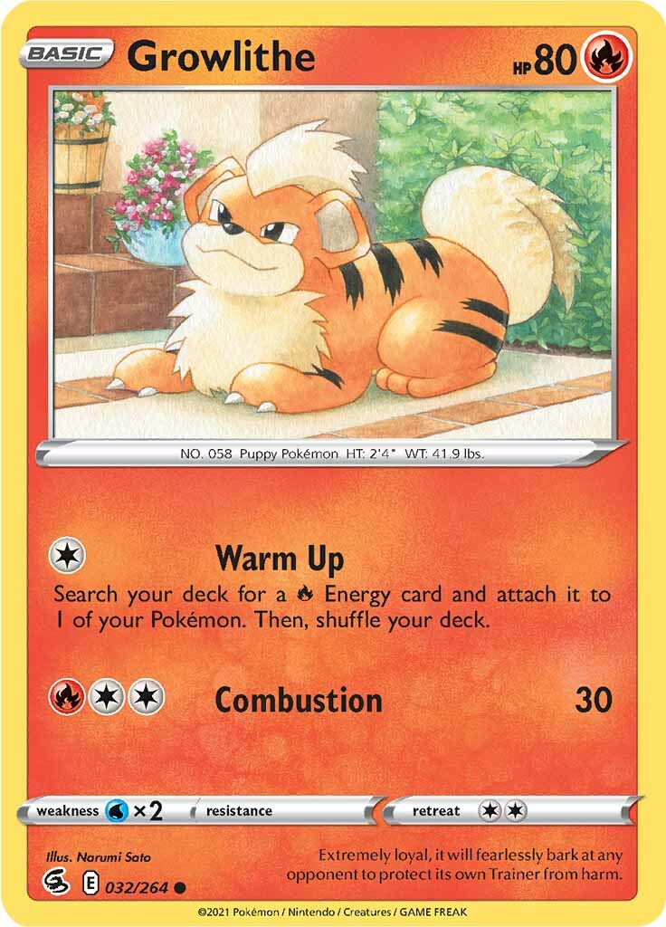 Growlithe (032/264) [Sword & Shield: Fusion Strike] | Game Master's Emporium (The New GME)