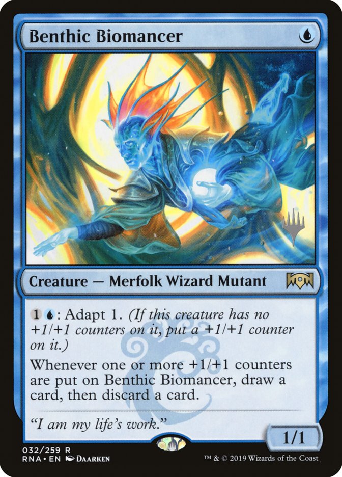 Benthic Biomancer (Promo Pack) [Ravnica Allegiance Promos] | Game Master's Emporium (The New GME)