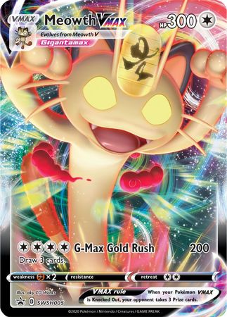 Meowth VMAX (SWSH005) (Jumbo Card) [Sword & Shield: Black Star Promos] | Game Master's Emporium (The New GME)