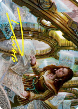 Cartographer's Survey Art Card (Gold-Stamped Signature) [Innistrad: Crimson Vow Art Series] | Game Master's Emporium (The New GME)