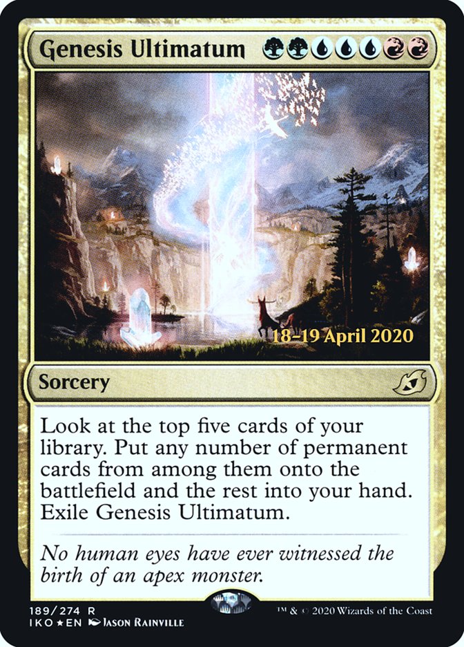 Genesis Ultimatum [Ikoria: Lair of Behemoths Prerelease Promos] | Game Master's Emporium (The New GME)