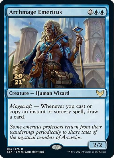 Archmage Emeritus [Strixhaven: School of Mages Prerelease Promos] | Game Master's Emporium (The New GME)