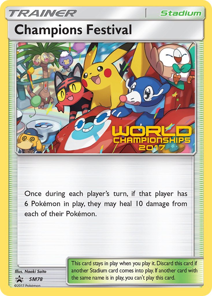 Champions Festival (SM78) (2017 Champion) [Sun & Moon: Black Star Promos] | Game Master's Emporium (The New GME)