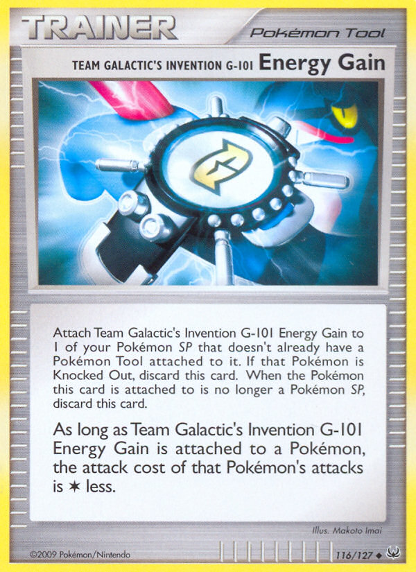 Team Galactic's Invention G-101 Energy Gain (116/127) [Platinum: Base Set] | Game Master's Emporium (The New GME)