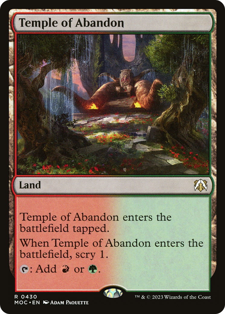 Temple of Abandon [March of the Machine Commander] | Game Master's Emporium (The New GME)