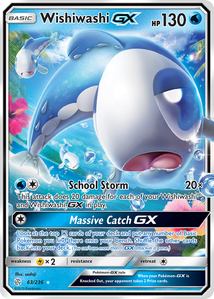 Wishiwashi GX (63/236) [Sun & Moon: Cosmic Eclipse] | Game Master's Emporium (The New GME)