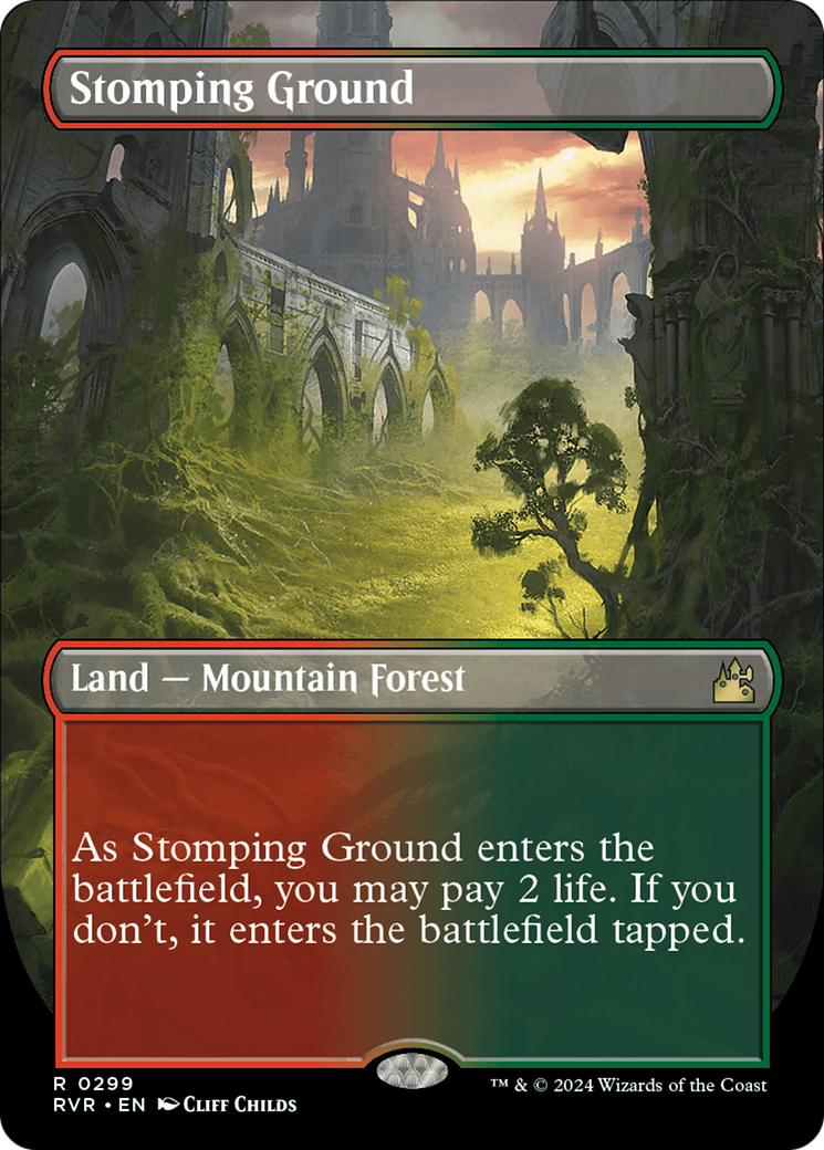 Stomping Ground (Borderless) [Ravnica Remastered] | Game Master's Emporium (The New GME)