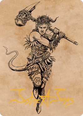 Karlach, Fury of Avernus Art Card (54) (Gold-Stamped Signature) [Commander Legends: Battle for Baldur's Gate Art Series] | Game Master's Emporium (The New GME)
