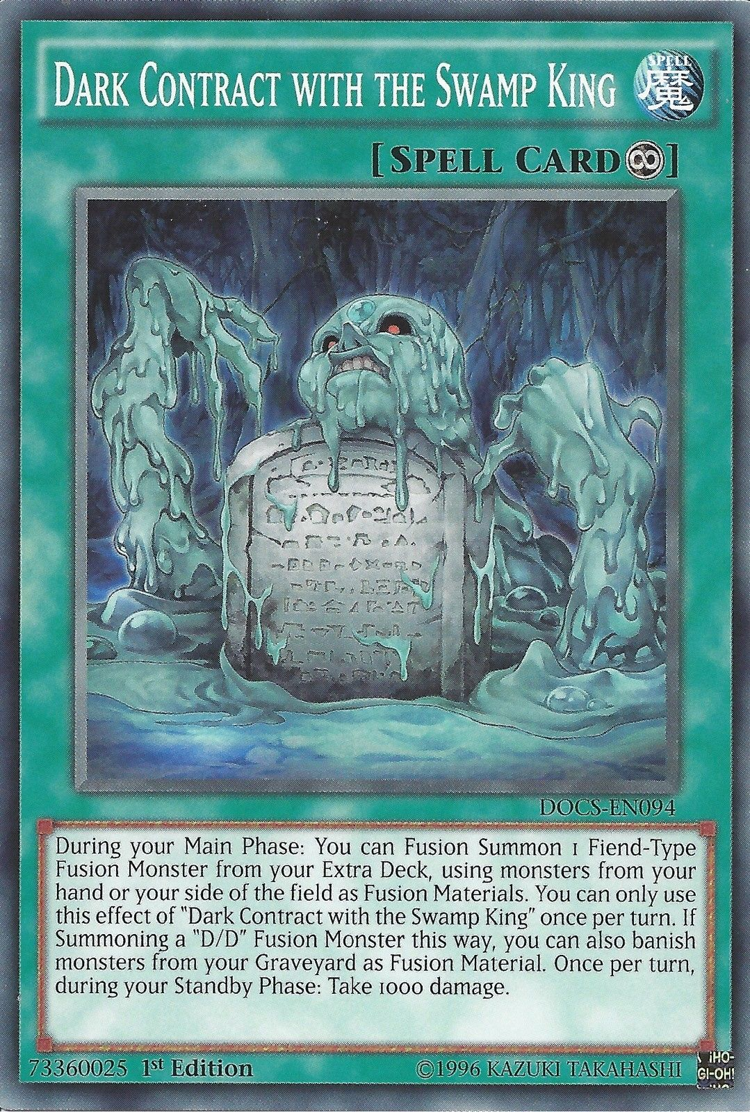Dark Contract with the Swamp King [DOCS-EN094] Common | Game Master's Emporium (The New GME)