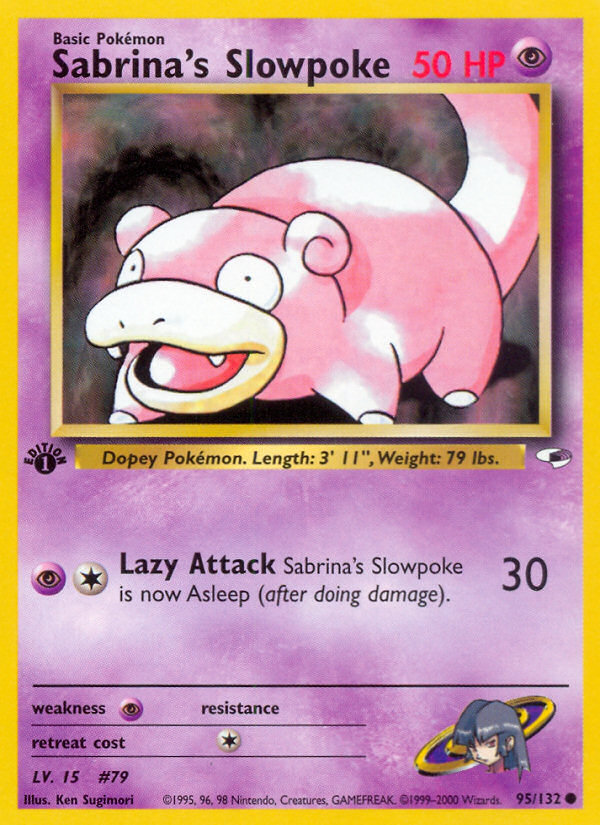 Sabrina's Slowpoke (95/132) [Gym Heroes 1st Edition] | Game Master's Emporium (The New GME)