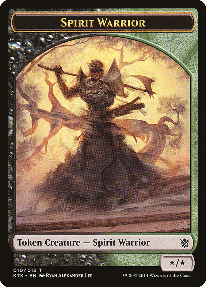 Spirit Warrior Token [Khans of Tarkir Tokens] | Game Master's Emporium (The New GME)