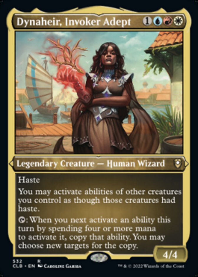 Dynaheir, Invoker Adept (Foil Etched) [Commander Legends: Battle for Baldur's Gate] | Game Master's Emporium (The New GME)