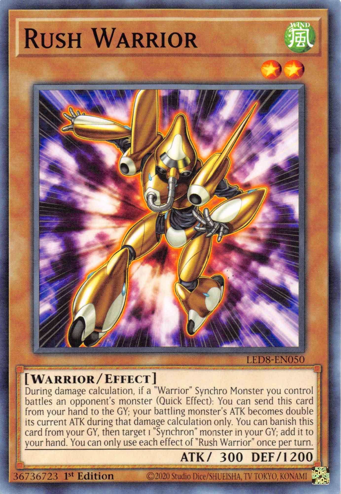 Rush Warrior [LED8-EN050] Common | Game Master's Emporium (The New GME)