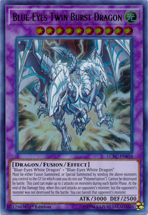 Blue-Eyes Twin Burst Dragon [LCKC-EN058] Ultra Rare | Game Master's Emporium (The New GME)