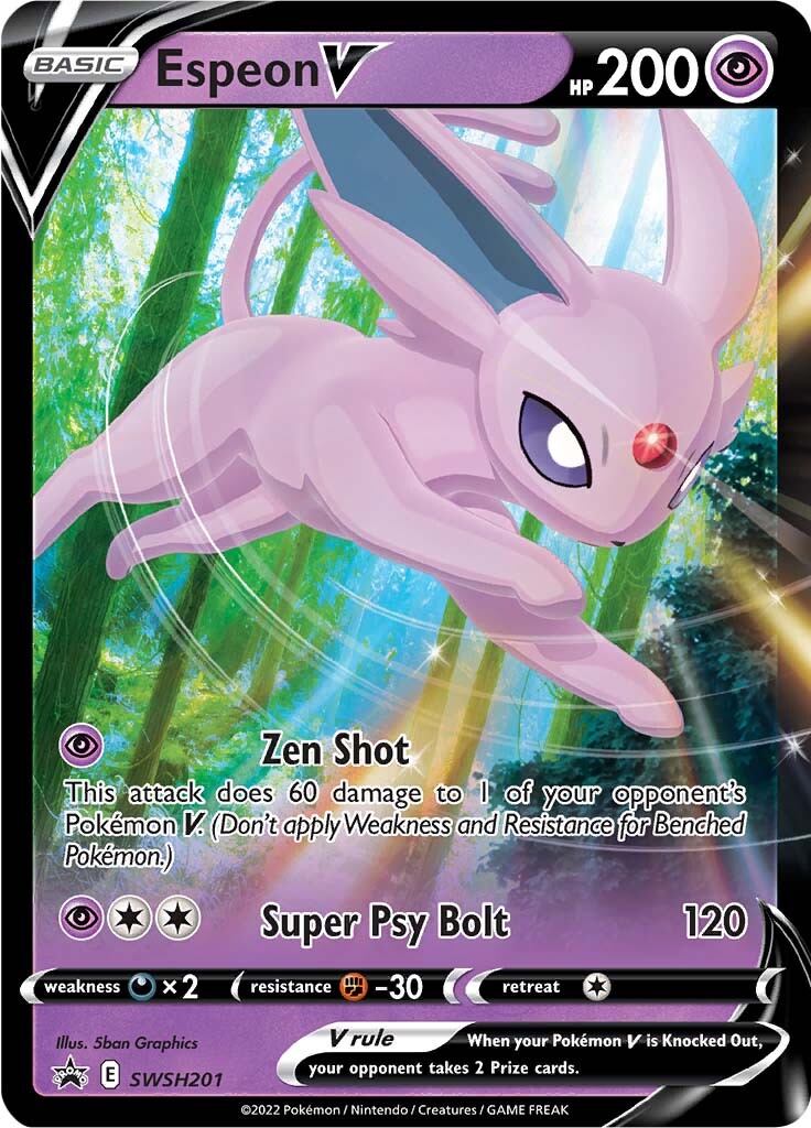 Espeon V (SWSH201) [Sword & Shield: Black Star Promos] | Game Master's Emporium (The New GME)