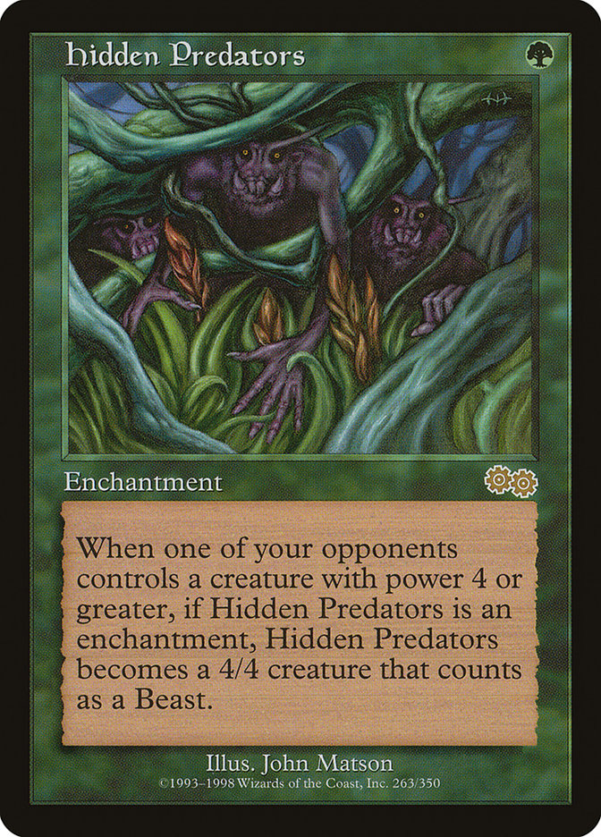 Hidden Predators [Urza's Saga] | Game Master's Emporium (The New GME)