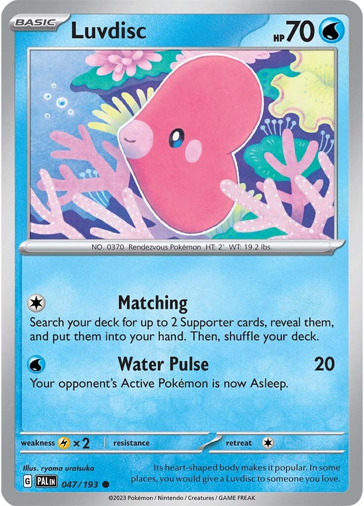 Luvdisc (047/193) [Scarlet & Violet: Paldea Evolved] | Game Master's Emporium (The New GME)