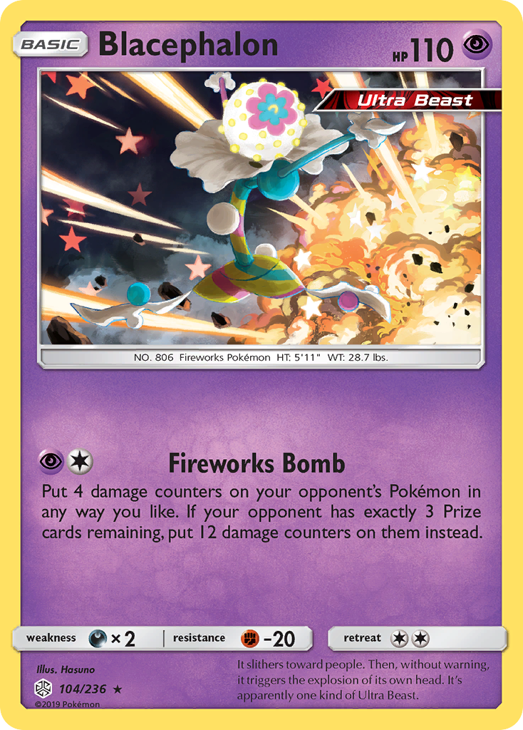 Blacephalon (104/236) [Sun & Moon: Cosmic Eclipse] | Game Master's Emporium (The New GME)