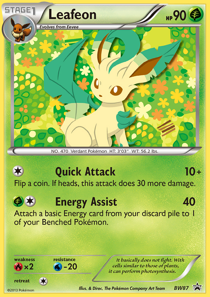 Leafeon (BW87) [Black & White: Black Star Promos] | Game Master's Emporium (The New GME)