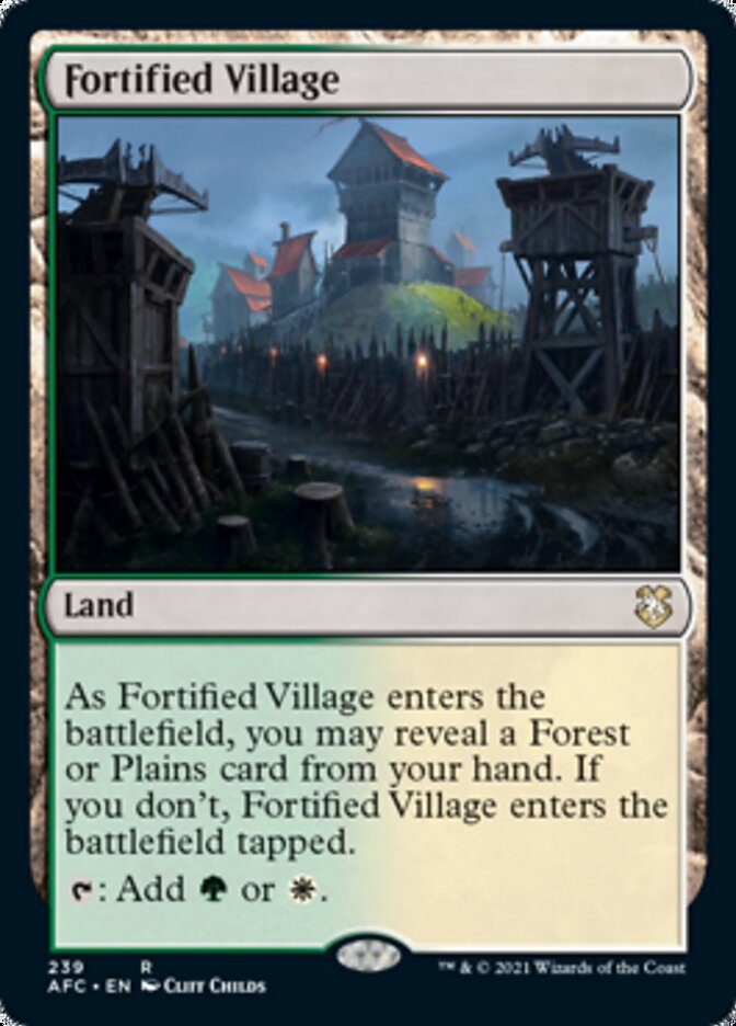 Fortified Village [Dungeons & Dragons: Adventures in the Forgotten Realms Commander] | Game Master's Emporium (The New GME)