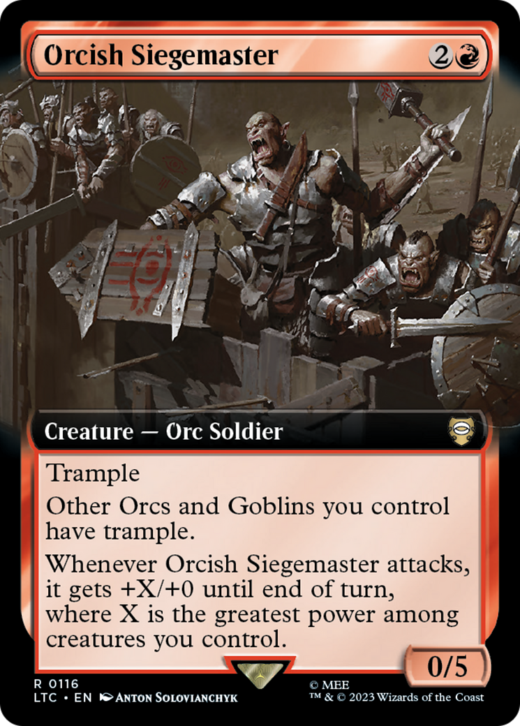 Orcish Siegemaster (Extended Art) [The Lord of the Rings: Tales of Middle-Earth Commander] | Game Master's Emporium (The New GME)