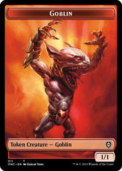 Rebel // Goblin Double-Sided Token [Phyrexia: All Will Be One Commander Tokens] | Game Master's Emporium (The New GME)
