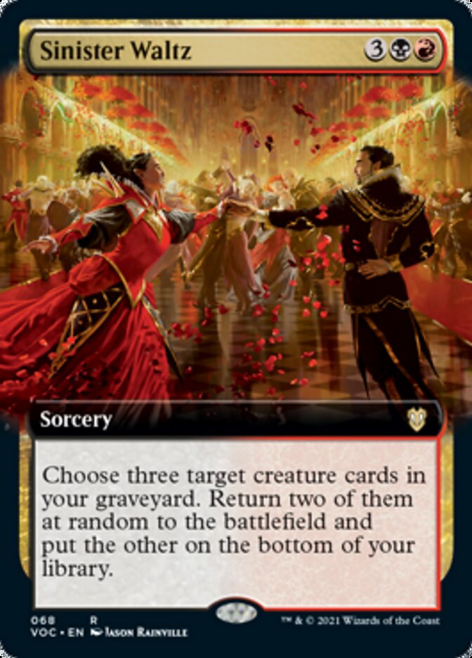 Sinister Waltz (Extended Art) [Innistrad: Crimson Vow Commander] | Game Master's Emporium (The New GME)