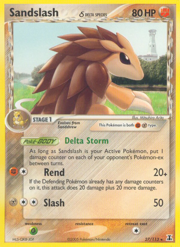 Sandslash (27/113) (Delta Species) [EX: Delta Species] | Game Master's Emporium (The New GME)