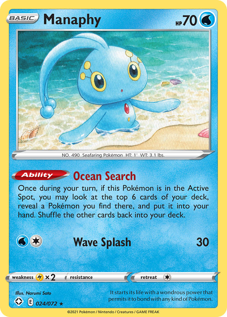 Manaphy (024/072) [Sword & Shield: Shining Fates] | Game Master's Emporium (The New GME)