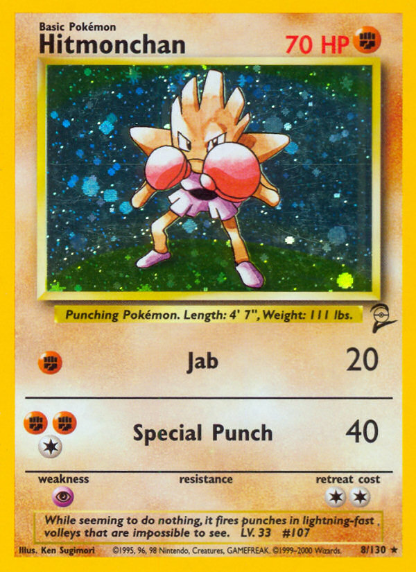 Hitmonchan (8/130) [Base Set 2] | Game Master's Emporium (The New GME)