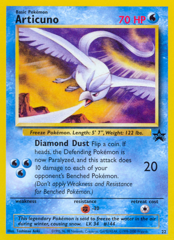 Articuno (22) [Wizards of the Coast: Black Star Promos] | Game Master's Emporium (The New GME)