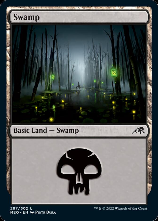 Swamp (287) [Kamigawa: Neon Dynasty] | Game Master's Emporium (The New GME)