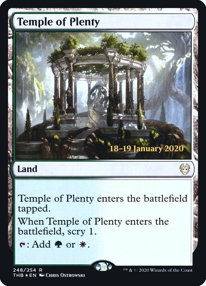 Temple of Plenty [Theros Beyond Death Prerelease Promos] | Game Master's Emporium (The New GME)