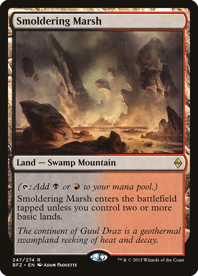 Smoldering Marsh [Battle for Zendikar] | Game Master's Emporium (The New GME)
