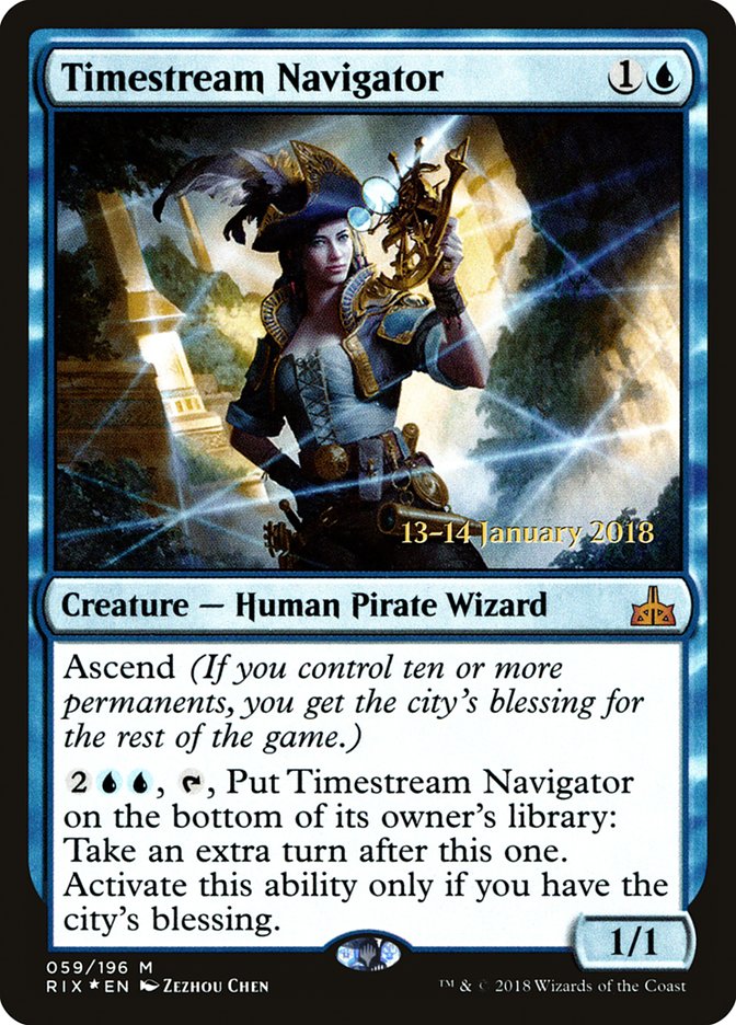 Timestream Navigator [Rivals of Ixalan Prerelease Promos] | Game Master's Emporium (The New GME)