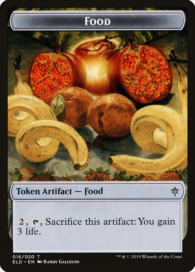 Faerie // Food (16) Double-Sided Token [Throne of Eldraine Tokens] | Game Master's Emporium (The New GME)