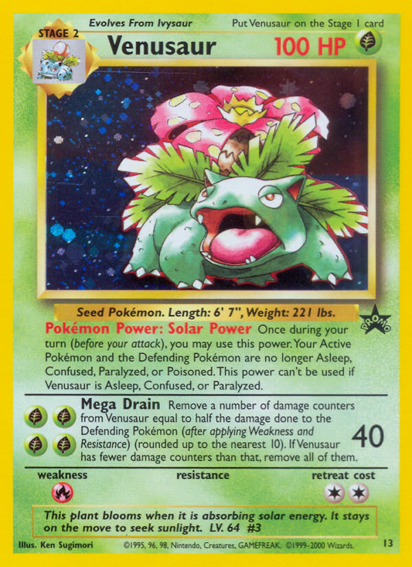 Venusaur (13) [Wizards of the Coast: Black Star Promos] | Game Master's Emporium (The New GME)