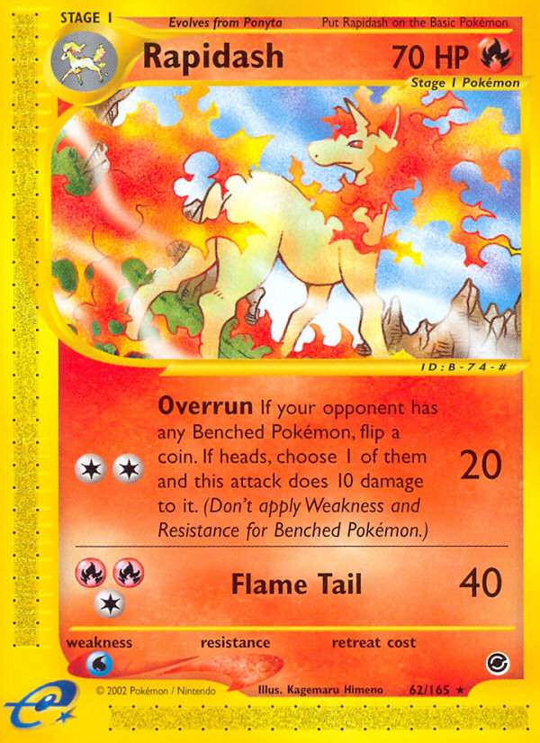 Rapidash (62/165) [Expedition: Base Set] | Game Master's Emporium (The New GME)