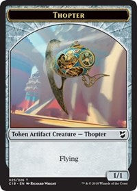 Thopter (025) // Servo Double-Sided Token [Commander 2018 Tokens] | Game Master's Emporium (The New GME)