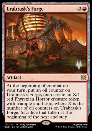 Urabrask's Forge (Promo Pack) [Phyrexia: All Will Be One Promos] | Game Master's Emporium (The New GME)