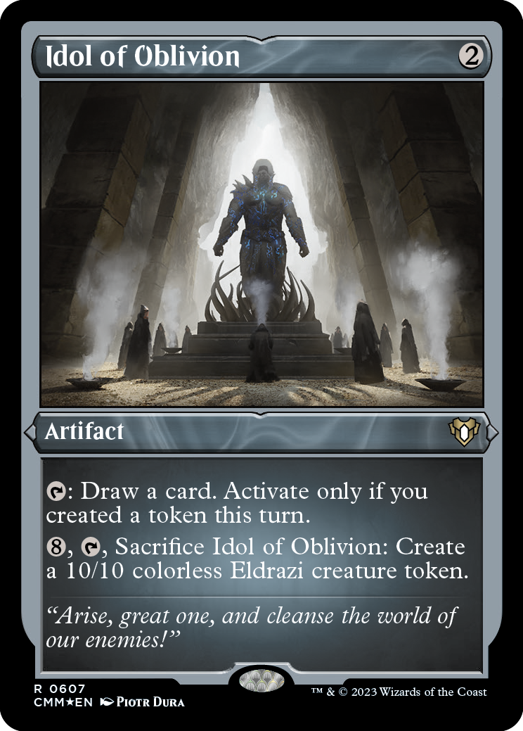 Idol of Oblivion (Foil Etched) [Commander Masters] | Game Master's Emporium (The New GME)