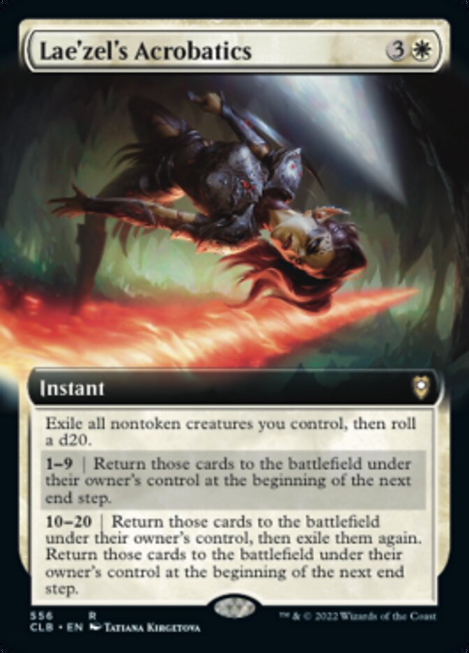 Lae'zel's Acrobatics (Extended Art) [Commander Legends: Battle for Baldur's Gate] | Game Master's Emporium (The New GME)