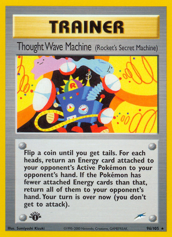 Thought Wave Machine (96/105) (Rocket's Secret Machine) [Neo Destiny 1st Edition] | Game Master's Emporium (The New GME)