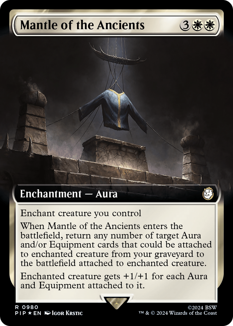 Mantle of the Ancients (Extended Art) (Surge Foil) [Fallout] | Game Master's Emporium (The New GME)