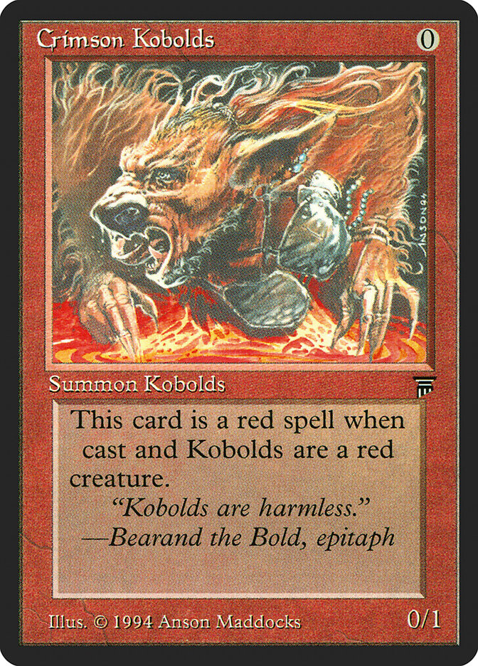 Crimson Kobolds [Legends] | Game Master's Emporium (The New GME)